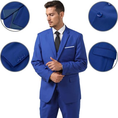 Men's two-piece body-fitting business suit men's wedding party tuxedo jacket and pants suit