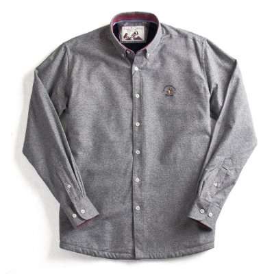 Wholesale custom plain flannel shirt cotton brushed winter warm embroidery solid shirts for men