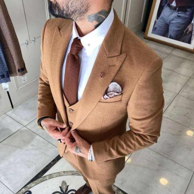 3Pcs custom suits mens Fit Coat Pant groom suit Latest Design Tuxedos High Quality Slim Casual Business suits men