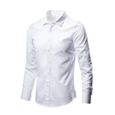  Cheap white shirt men's long sleeve ironing business is fitting men's short sleeve white casual suit shirt