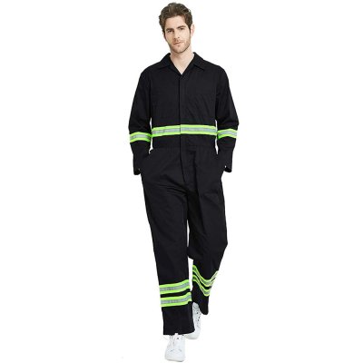 Reflective strip suit working coverall safety clothing construction uniform work clothes