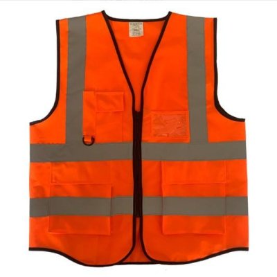 Multiple size Hi Vis Clothing zipper work Security safety reflecting vest