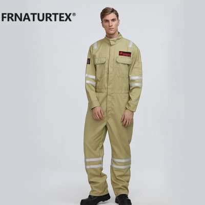 FRNATURTEX Custom Electrician Safety Work Aramid Overalls WorkWear Cotton Industrial Factory Worker Uniform For Men