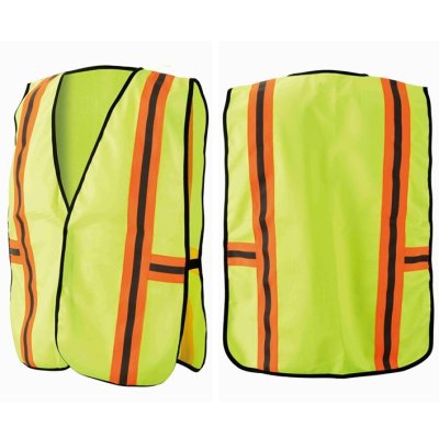 safety vest custom logo Elastic band to fit all adjustable expandable high visibility reflective chaleco hi vis safety vest