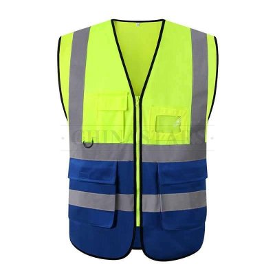   High visibility 120g polyester orange safety vest for works