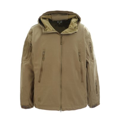 100% polyester Sand Color Soft Shell Jacket military uniform