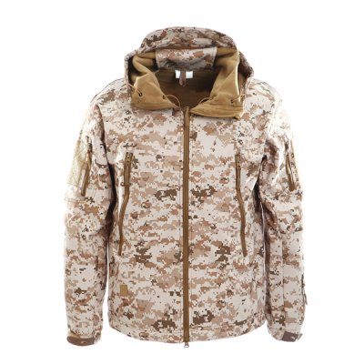 Digital Desert 100% polyester soft shell jacket