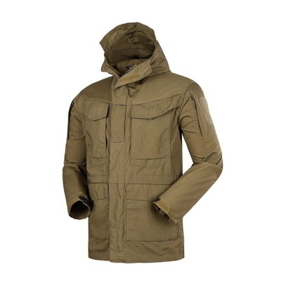Custom Military Khaki Field Outdoor Tactical Man Coat Mens Us