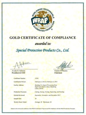 WRAP Certificate