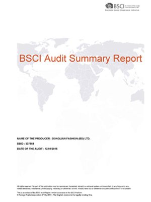 BSCI Certificate